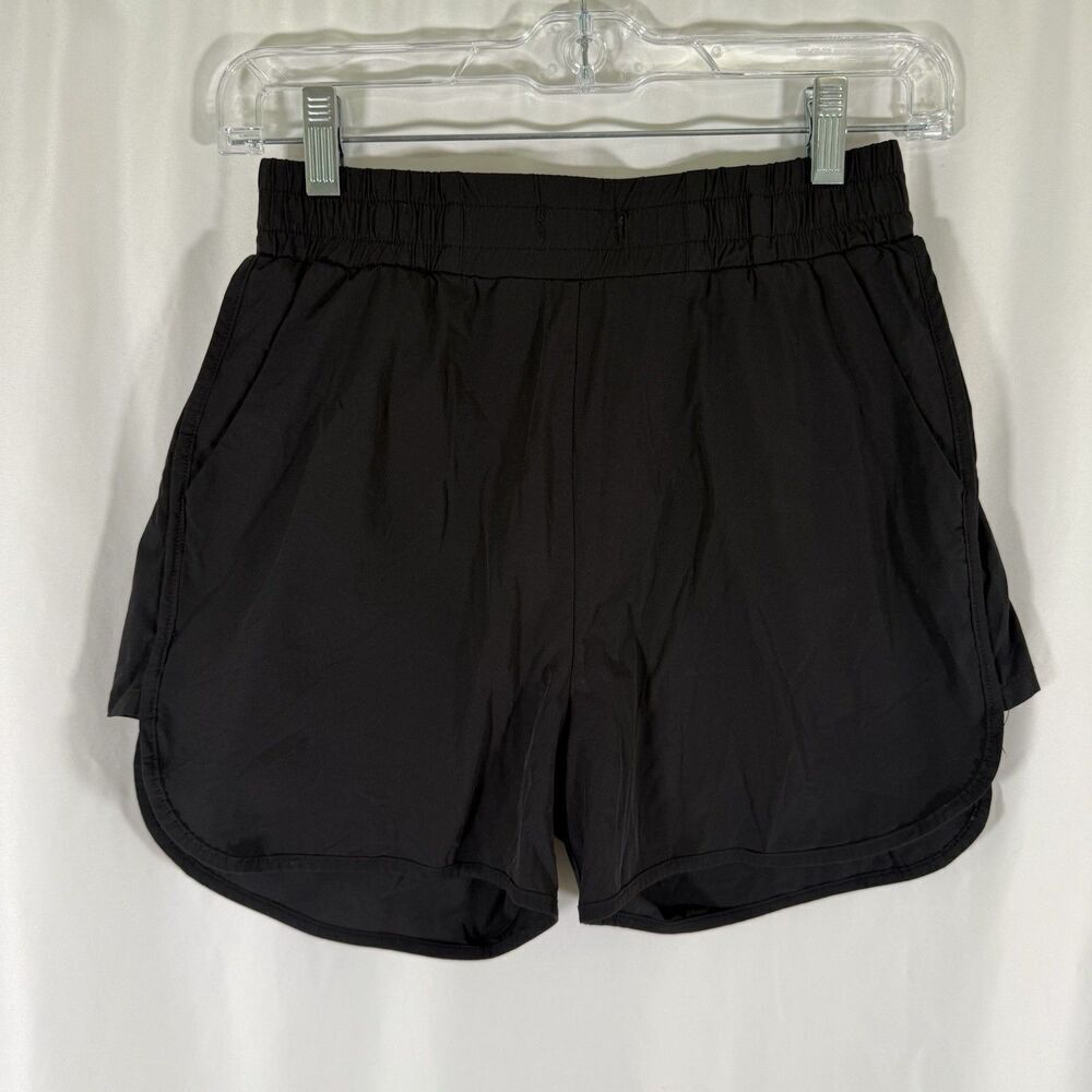Buff Bunny Shorts Women's XS Black Pull On Pockets 3" Inseam Lined Nylon